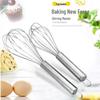 Stainless Steel 6-Wire Manual Whisk for Eggs and Baking