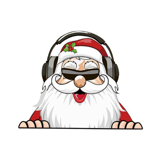 Christmas Toilet Sticker Removable Waterproof Self-adhesive Santa Claus Snowman Elf Gnome Bathroom Wall Toilet Seat Lid Decoration Decal