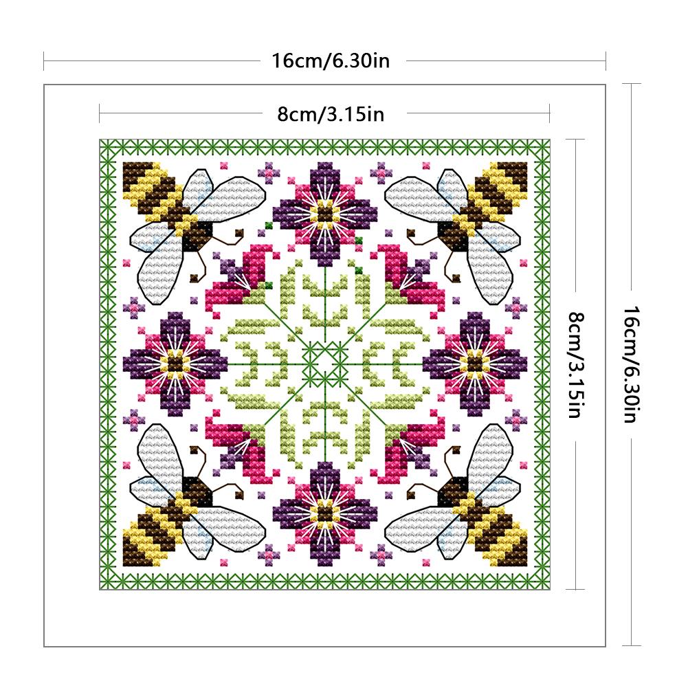 Partial Embroidery Eco-cotton Thread 14CT Counted Animal Cross Stitch Kit