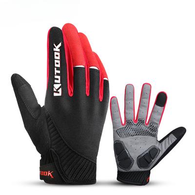 Guanti da Ciclismo con Imbottitura Palmare Ispessita Touch Screen Antiscivolo MTP Guanti Integrali Dita Primavera e Autunno Guanti da Ciclismo Traspiranti
