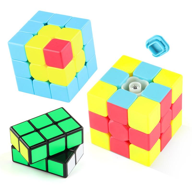 Smooth Colorful Rotating Three Layer Educational Cube Toy For Kids With Unique Designs And Features Engaging