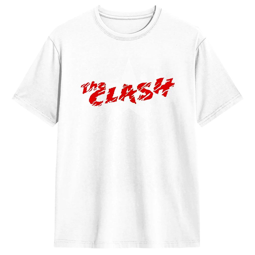 The Clash British Band  T Shirt Summer  Cotton T-Shirts For Men's Harajuku Casual Tee Shirt Short Sleeves Streetwear Clothing