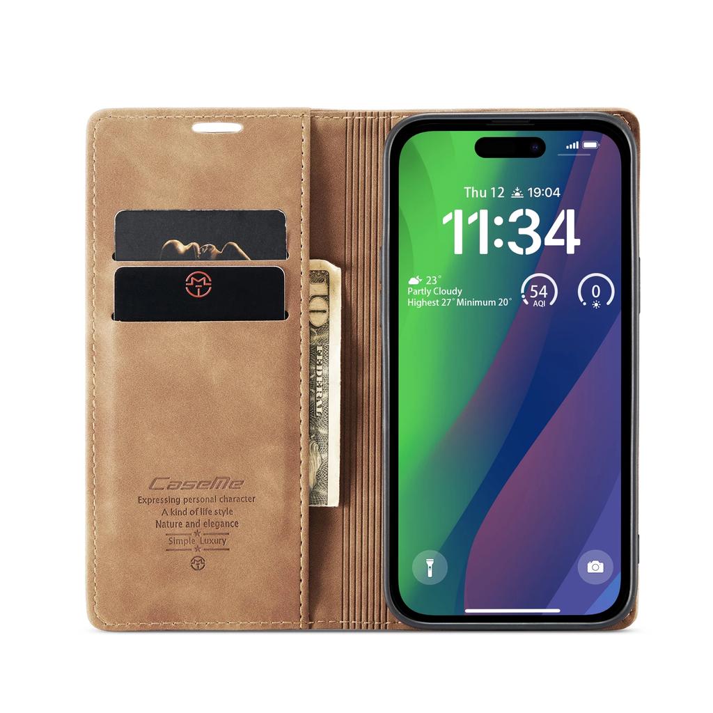 Magnetic Leather Wallet Case For iPhone 16 15 14 13 12 Pro 11 XS MAX X XR 8 7 6 Plus SE 2022 Cards Slot Stand Book Phone Cover