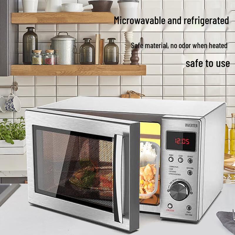 Disposable 4-Compartment Food Container Set (150-Pack)