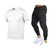 Men's Fashion Short Sleeved Long Pants Set Teenagers' Running Outdoor Sports Two-piece