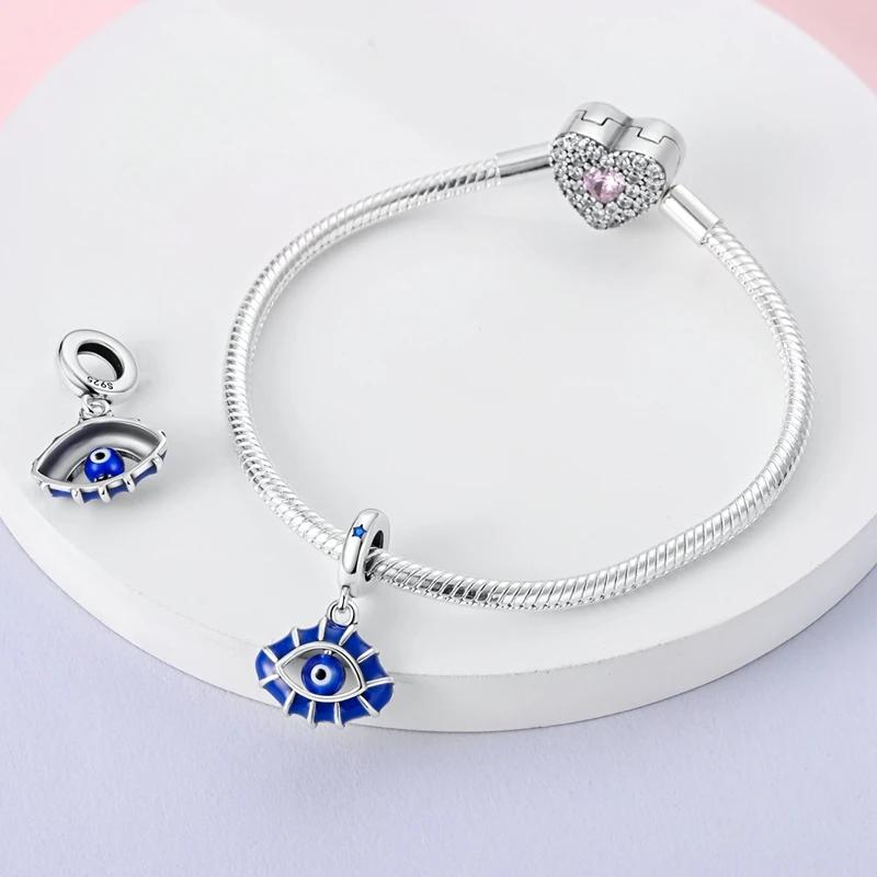 Charms Plataocean Element Blue Eye Stars Beads Fit Originalbracelets Charms For Women Jewelry Diy Making Diy Gifts