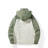 Jacket Men's Vintage Color Matching Windproof Waterproof Jacket Men's and Women's Outdoor Hooded Jacket