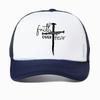 Unisexs Summer Fashion Casual Faith over Fear Letter Printed Baseball Cap Outdoor Breathable Mesh Trucker Hat Casquette