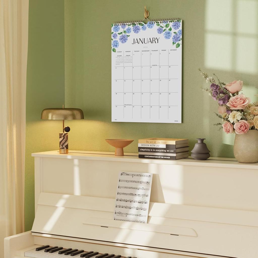 Jotsome Wall Calendar 2026, Monthly Calendar From Now to December 2026 11.2"x14.2", Aesthetic Wall Decoration in Home and Office for Easy Organizing
