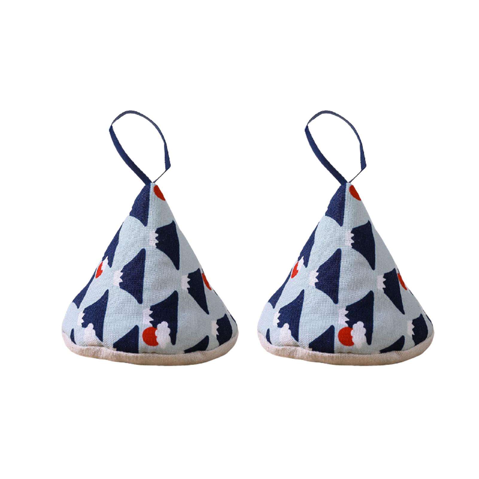 2pcs Triangles Pot Handle Cap Cotton Anti-scalding Pan Handle Cover Sleeve Heat Insulation For Casserole Iron Pot