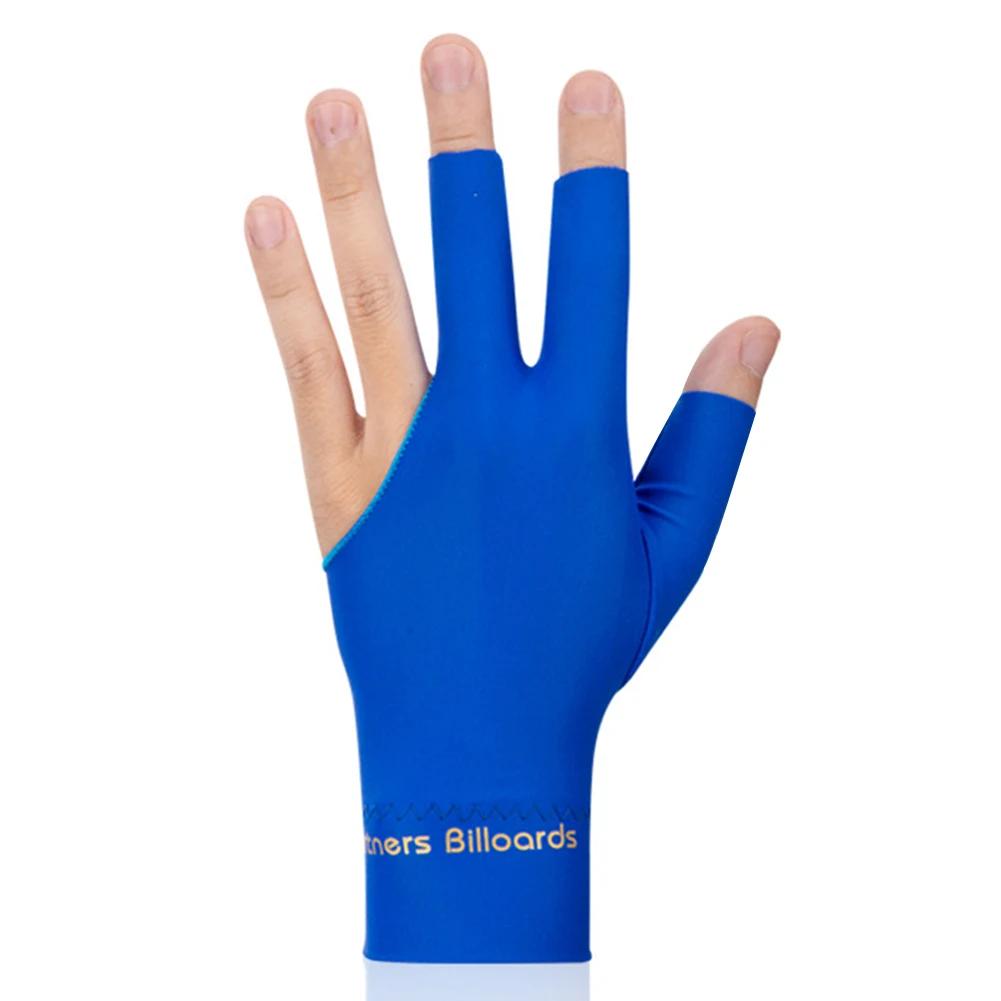 Billardhandschuh Linke Hand Drei-Finger-Handschuhe Anti-Rutsch Elastizität Snooker Billard Trainingshandschuhe Zubehör für Männer & Frauen