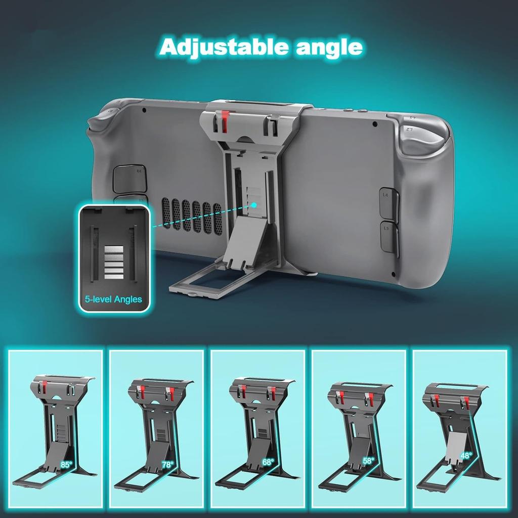 Suport pentru suport de perete pentru punte Steam, depozitare două carduri de memorie TF, accesorii portabile pentru suport pliabil