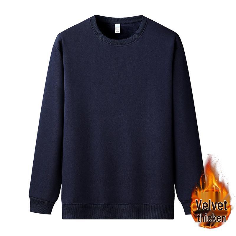 Unisex Heavyweight Cotton Crew Neck Sweatshirt - Minimalist Japanese Style