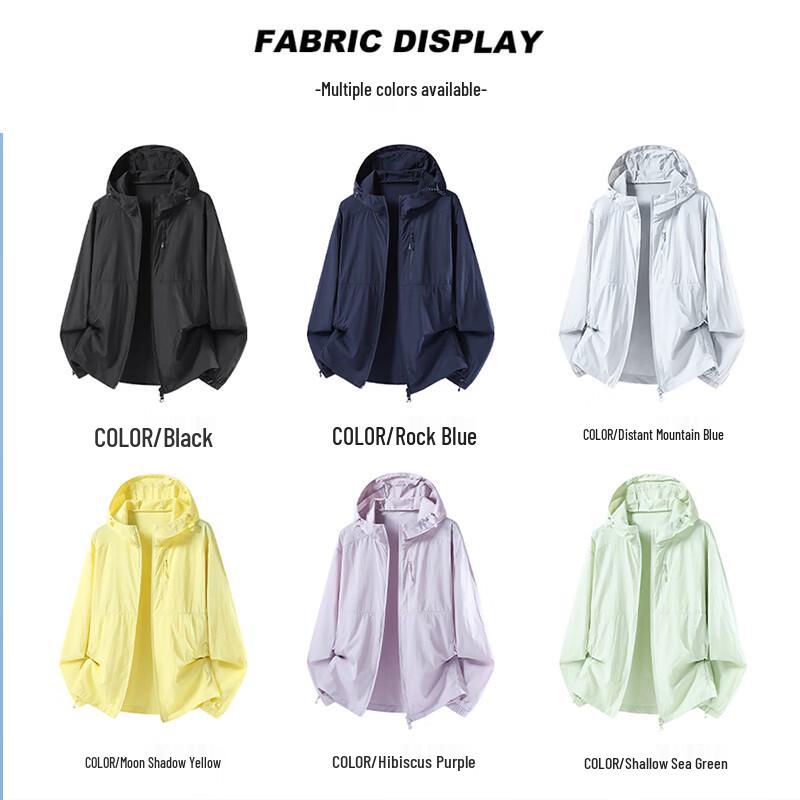 VUUG Men's Breathable Ice Silk Sun Protection Hoodie Jacket