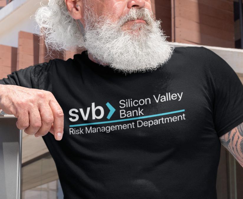 

Silicon Valley Bank Risk Management Department Shirt SVB Funny Sarcasm T-shirt M