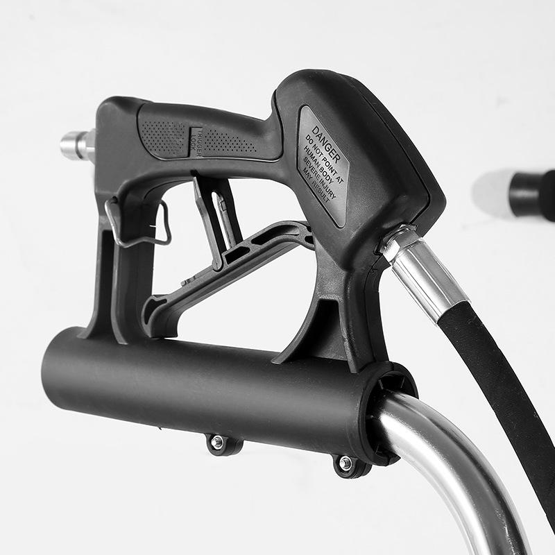 21-Inch Commercial High-Pressure Stainless Steel Floor Scrubber with 3/8 Inch Quick Connect