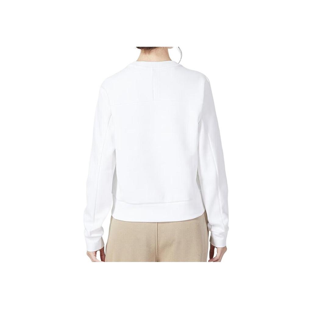 adidas Printed Round Neck Long Sleeve Sweatshirt Women Tops White HM7092