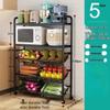 Zhaiwanjia 5-Tier Kitchen Storage Rack with Wheels