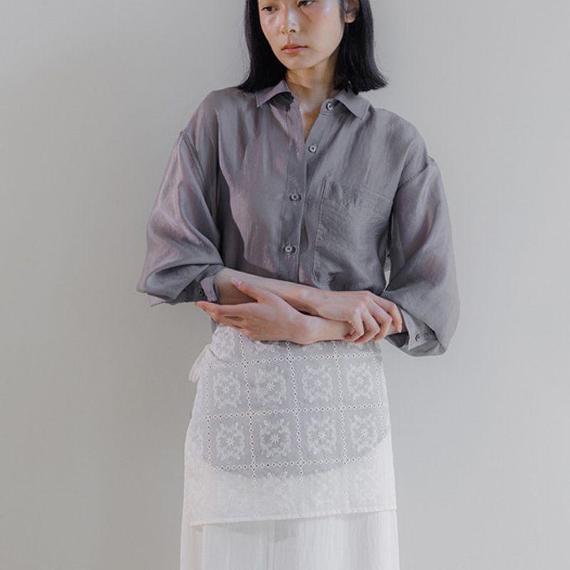 aure seoul lace wrap skirt