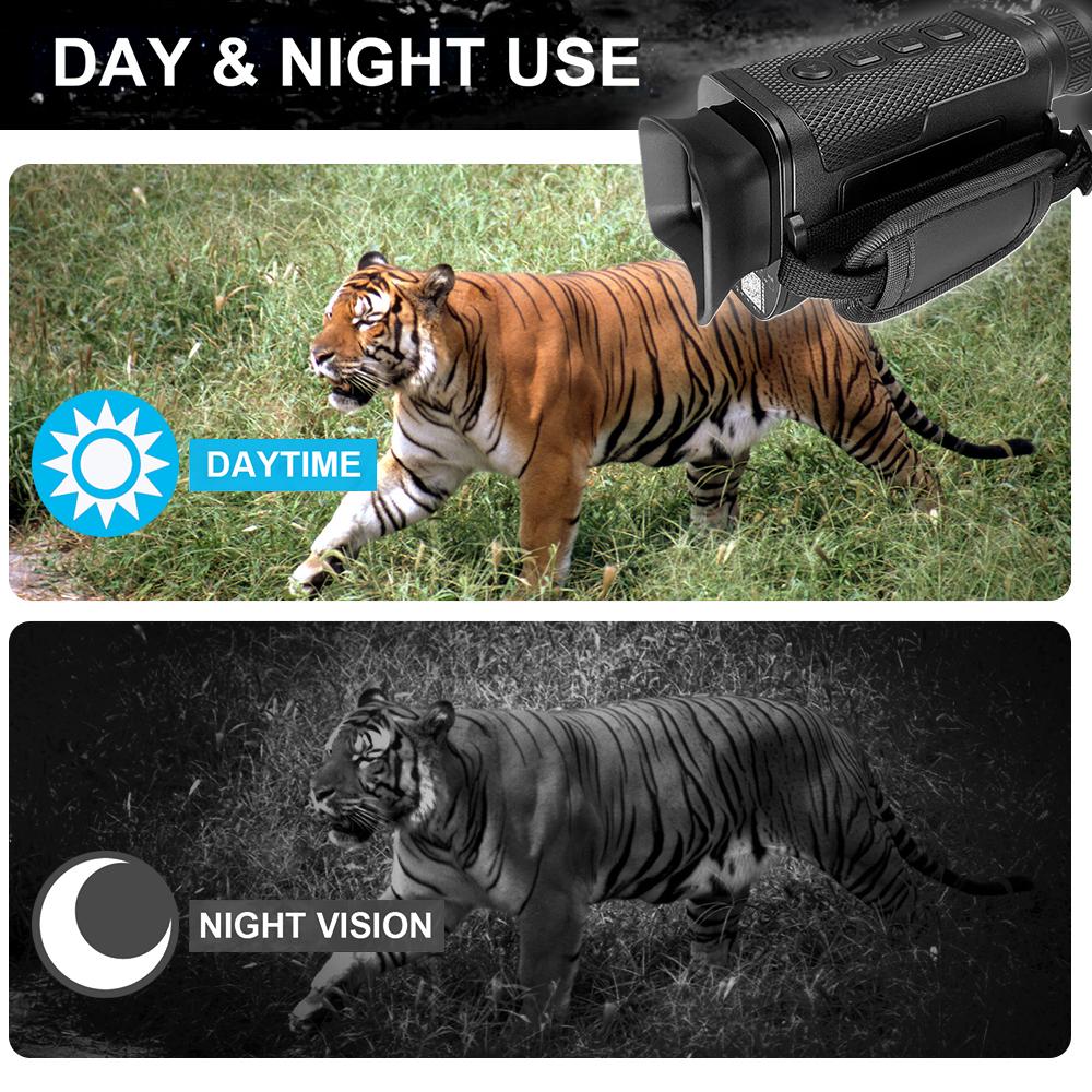 1080P Infrared Night Vision Monocular 8X Zoom Digital Night Vision Goggles with 32GB Memory Card