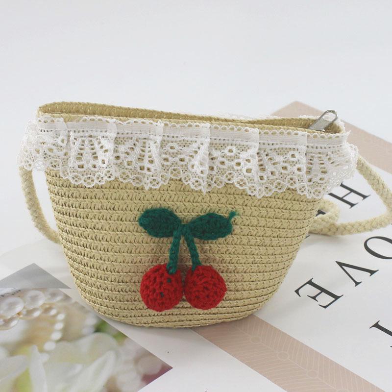 2024 Women's Mini Cartoon & Straw Flower Messenger Bags - Cute Beach Accessory