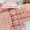 1 Meter Kristallwürfel Perlenkette Macaron Bunt Böhmisch Quadratische Perlenkette für Halsketten Armbänder Schmuckherstellung DIY