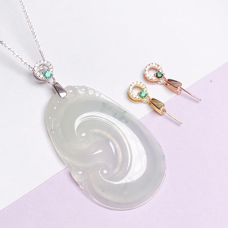 S925 Sterling Silver Medium Necklace Clasp Clip for Jade Pendant