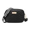 Printed Shoulder Strap Crossbody Small Square Bag Bag Women's Wave Pattern Embroidery Bag