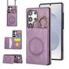 Magnetic Ring Crossbody Wallet Phone Case for Samsung Galaxy S25 Edge S24 Ultra S23 FE S22 Plus S21 S20 S10 Note 20 Flip Cover
