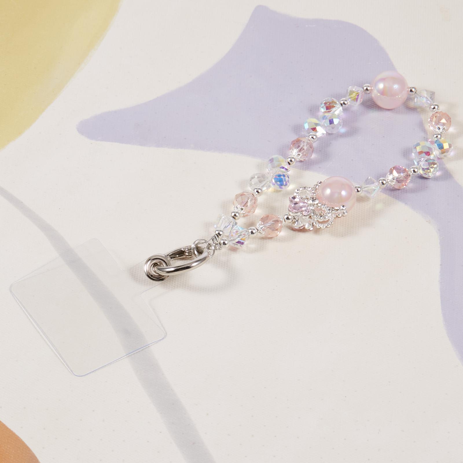 

Шнурок-брелок для мобільного телефону 26 см з намистинами-коронами, ремінець на зап ястя для чохла телефону для жінок дівчат Style A