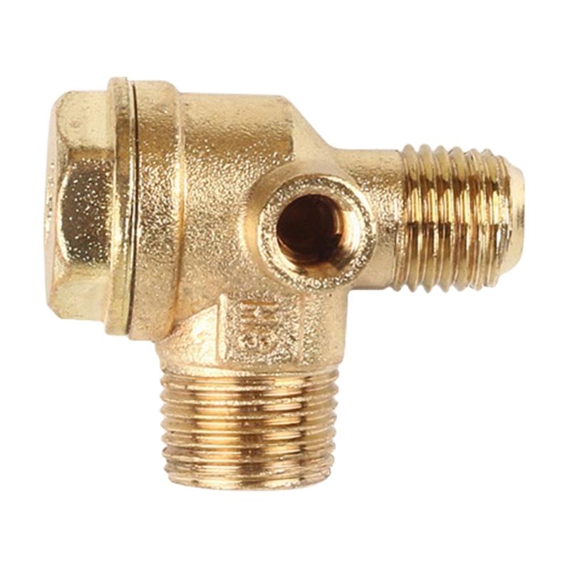 

3-Way Unidirectional Check Valve Connect Pipe Brass/Zinc Alloy High Quality Air Compressor Replacement Check Valves Pipe