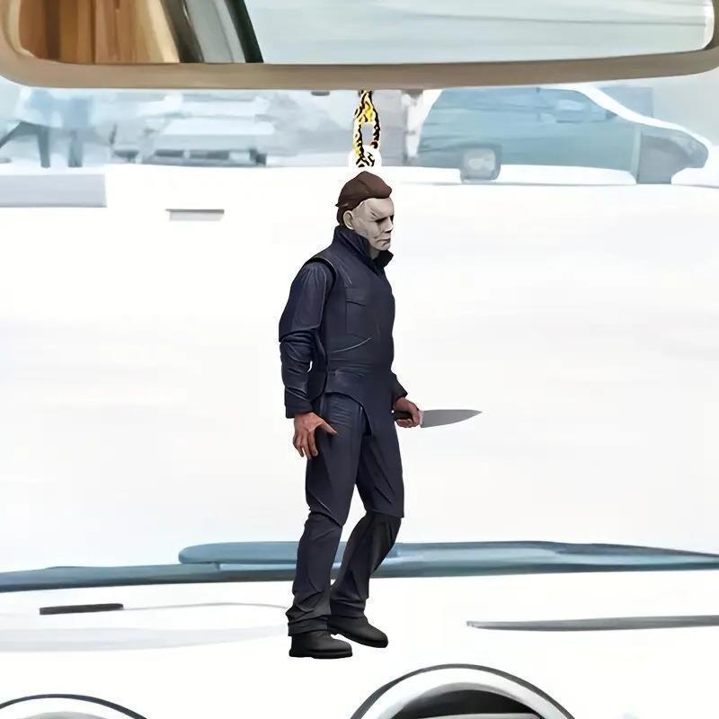 

2D Акриловый Яркий Подвеска Ассасин Забавный Брелок Привлекательное Украшение Салона Автомобиля