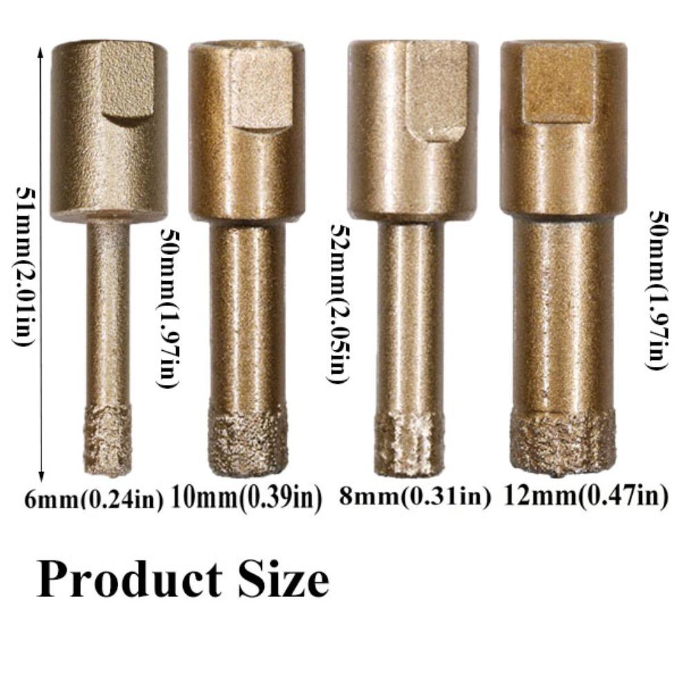 Thread Design Vacuum Brazed Core Bits Quick Release Tile Hole Drill Bit  Angle Grinder Use
