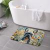 1PC Bulldog Pattern Kitchen Rugs Non-Slip Home Door Mats Pop design Living room Rug Bath Mat Carpet for Home Sink Laundry Decor