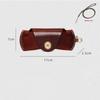 Fashion Leather Soft Sunglasses Case Portable Glasses Storage Bag Sunglasses Glasses Clip Hanging Neck Glasses Case Eyeglasses