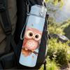 1PC Twin Owl Bird Branch Bust 750ml Color Plastic Sports Water Bottle Leakproof Flip Straw Lid For Sports Office Home Use