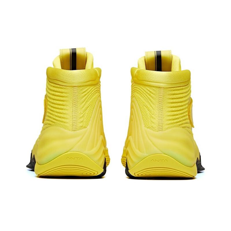Anta KT6 Thompson Dragon Odolné Prodyšné Vysoké Basketbalové Boty Pánské Basketbalové Boty Žluté 112041101-10