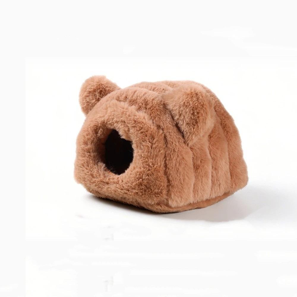 

Soft Pet Sleeping Nest Thickened Bunny Hut Nest Hamster Hideout House for Hamster Sugar Glider коричневый
