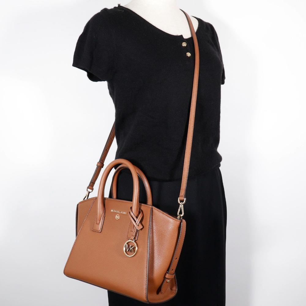Michael Kors Avril Handbag 30H1G4VS5L 2WAYShoulder Brown Leather Women Used