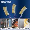 SALI Wire Brush, Brass Brush, Stainless Steel Brush, Metal Brush with Bent Tip and Hole, for Rust Removal, Dirt Removal, Paint Stripping, Cleaning, Se