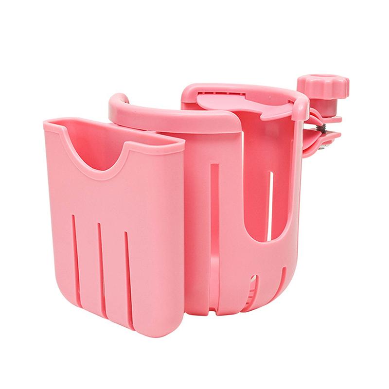 

1 Piece Multifunctional Universal Infant Bottle Holder Stroller Diy Accessories 2-In-1 Baby Stroller Cup Holder Phone Holder розовый