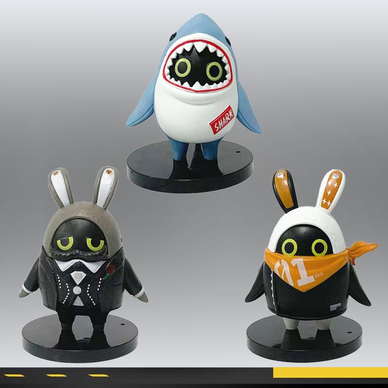 New Zenless Zone Zero Figure Bangboo EOUS Sharkboo Amillion Cute Cartoon Accessories PVC Soft Rubber 3D Figurine Ornament Gifts