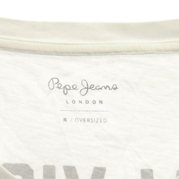 Pepe Jeans Print Long sleeve T-shirt M white Rose Long T-shirt Men's Used