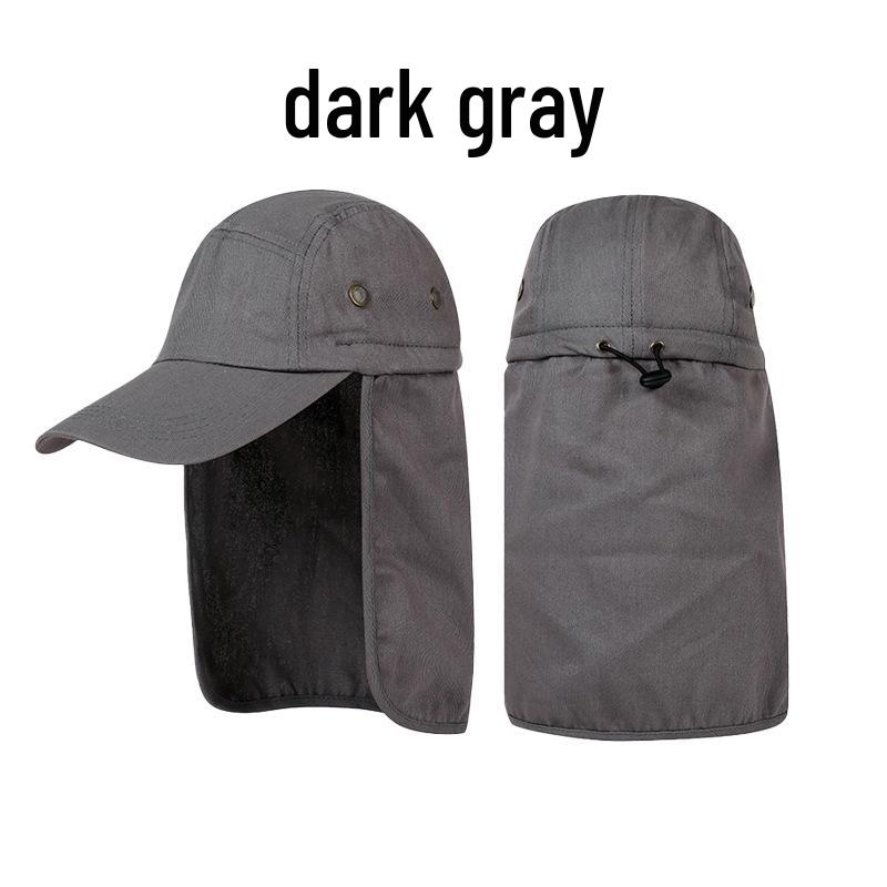 Men's Summer Sun Hat with UV Protection & Face Cover for Outdoor Activities