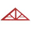 Woodworking Triangle Ruler Multifunctional Aluminum Alloy Large Triangle Gauge Measuring Tool