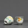 1 Pc Chinese Ceramic Tea Cup Handmade Flower Pattern Tea Bowl Porcelain Teacup Household Teaware Travel Personal Meditation Cup
