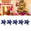 Christmas Tree Decoration  Glitter Flower Hanging Ornament  Perfect for Xmas Tree  Beautiful and Delightful Baubles Design