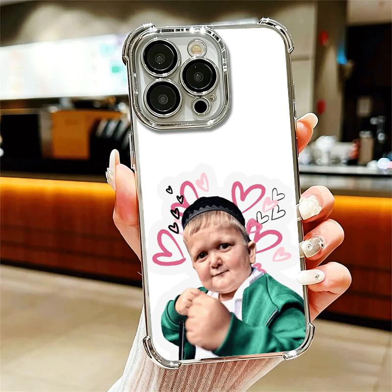 Funny Babaite Hasbulla Plating Phone Case For Iphone 16 17 Pro Max Air 16E 14 15 Plus 12 13 Mini Anti-Fall Airabag Cover