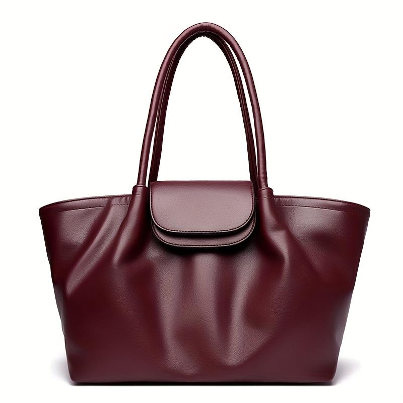 Sac cabas en cuir chic pour femmes Sac à main spacieux à bandoulière Grande capacité Sac à main élégant