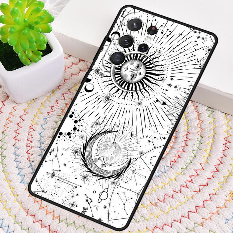 Suns Moons Clouds Astrological TPU Phone Case For Samsung Galaxy Note 10 Pro S26 S25 S24 S23 S22 Ultra Plus S21 FE S20 Cover